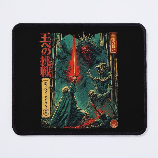 Item preview, Retro Japanese Dark Fantasy Hero Epic Monster Quest designed and sold by Vermanartist.