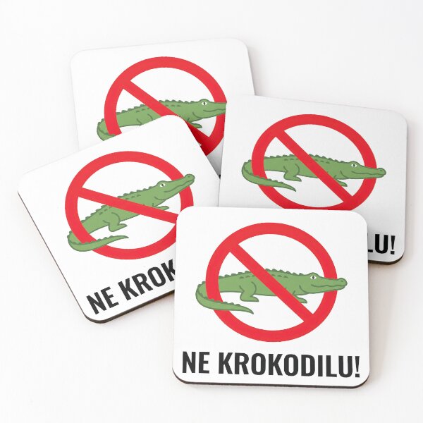 Item preview, Ne Krokodilu – Funny Esperanto Gift No Crocodiling Language Humor Quote designed and sold by Sekla-Studio.