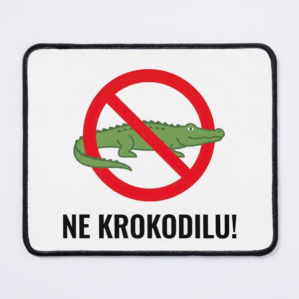 Item preview, Ne Krokodilu – Funny Esperanto Gift No Crocodiling Language Humor Quote designed and sold by Sekla-Studio.