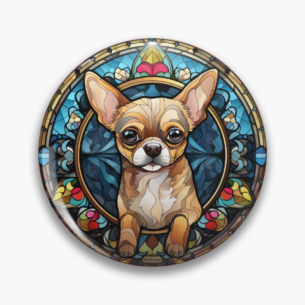 Item preview, Chihuahua Dog Stained Glass Leadlight Artistic Design Mom Dad designed and sold by rafaeltto.