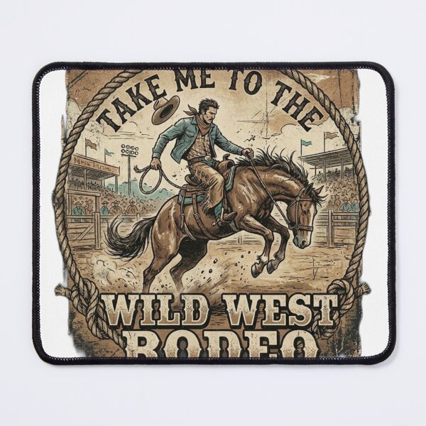 Item preview, Take Me to the Wild West Rodeo - Cowboy Vintage Design designed and sold by ShirtsUp-Lane.