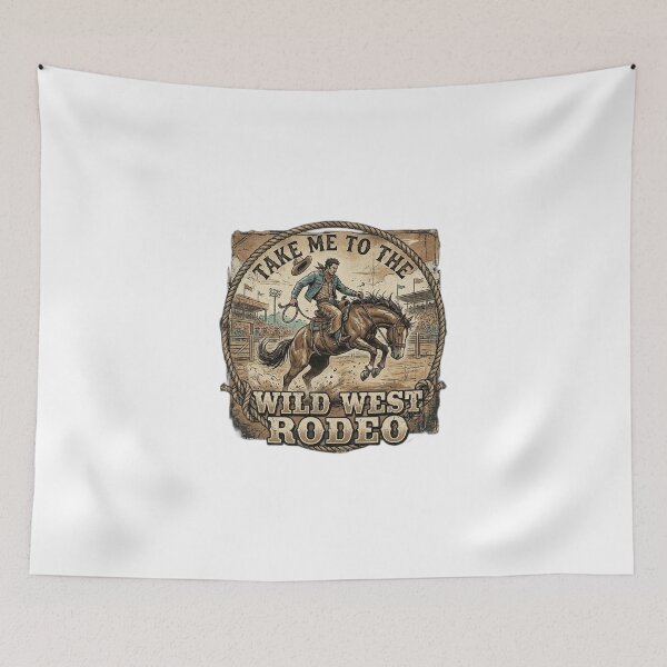 Item preview, Take Me to the Wild West Rodeo - Cowboy Vintage Design designed and sold by ShirtsUp-Lane.