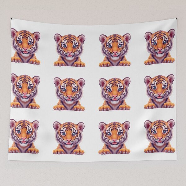 Item preview, Kawaii Tiger Cartoon | Transparent Animal Clipart designed and sold by AhiraDesign.