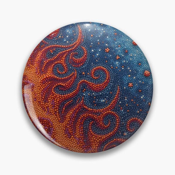 Item preview, Aboriginal Inspired Dot Art - An Ocean of Blazing Lava designed and sold by GrinGalore.