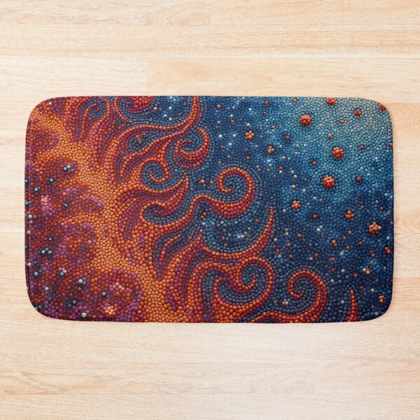 Item preview, Aboriginal Inspired Dot Art - An Ocean of Blazing Lava designed and sold by GrinGalore.