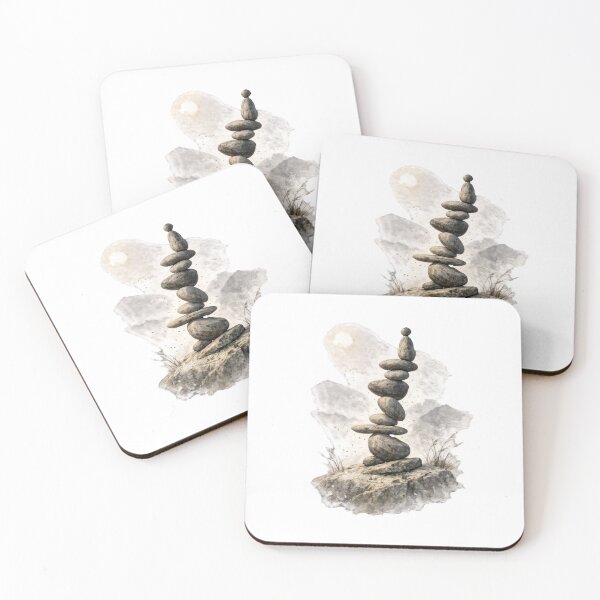 Item preview, T-Shirt - Sticker - Zen Balance Stone Tower designed and sold by ForeverPrintsOK.