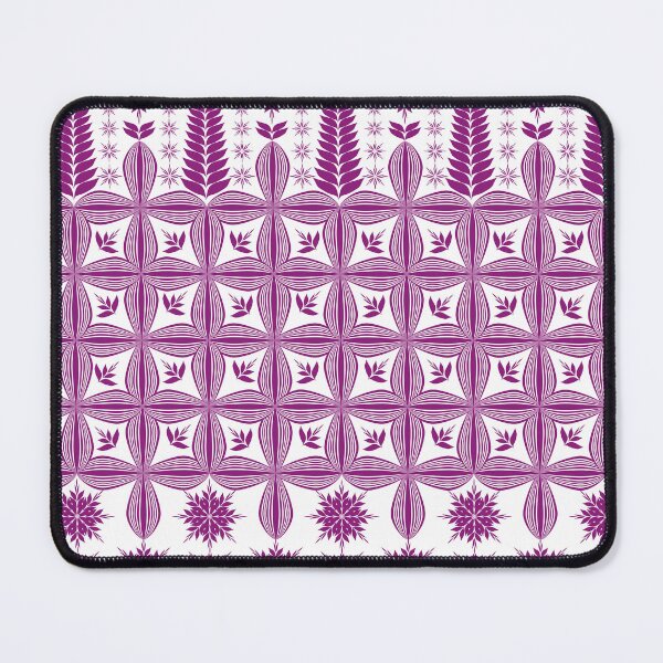 Item preview, Abstract Purple Leaf Geometric Seamless Pattern with Floral and Star Motifs for Textile and Surface Design designed and sold by Ei-Ei.