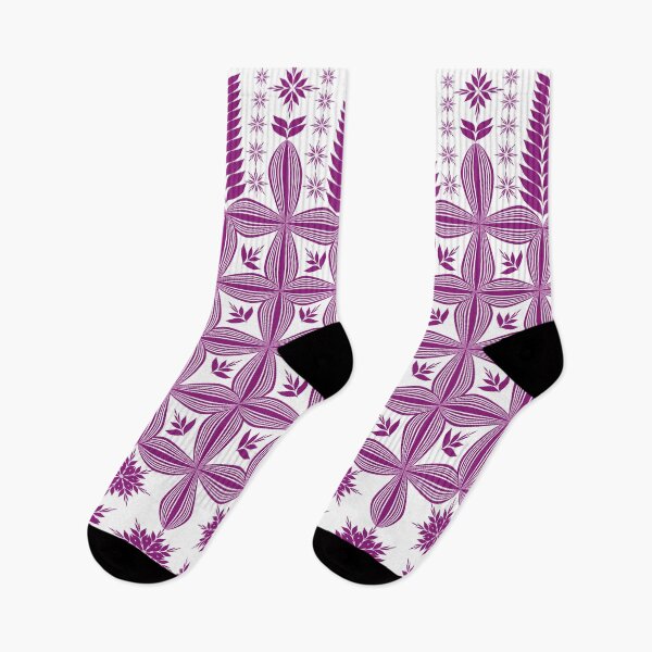 Item preview, Abstract Purple Leaf Geometric Seamless Pattern with Floral and Star Motifs for Textile and Surface Design designed and sold by Ei-Ei.