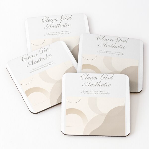 Item preview, Minimalist Clean Girl Aesthetic Neutral Art Print designed and sold by simpledesignlab.