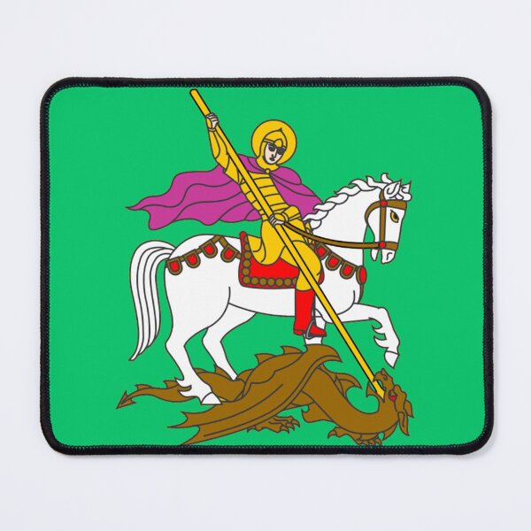 Item preview, St George Epic Christian Art | Glorious Legendary Christian Warrior and Dragon Art designed and sold by Super Epic Based History.