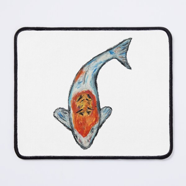 Item preview, Koi fish hand drawn oil pastel designed and sold by Finds designs .