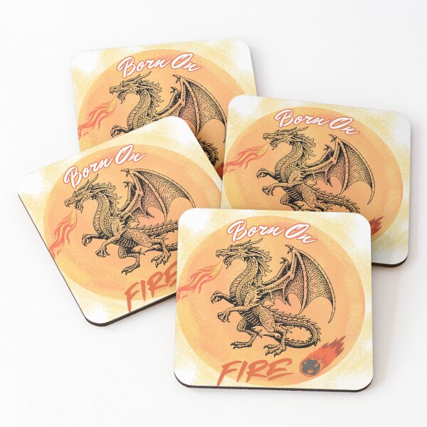 Item preview, Born of Fire Dragon – Flaming Dragon Fantasy Vintage Graphic T-Shirt for Dragon Lovers designed and sold by Besetoo.