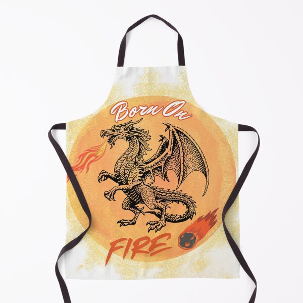 Item preview, Born of Fire Dragon – Flaming Dragon Fantasy Vintage Graphic T-Shirt for Dragon Lovers designed and sold by Besetoo.