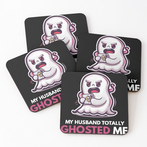Item preview, My Husband Totally Ghosted Me Funny Halloween Ghost Pun Shirt designed and sold by VectorForge.