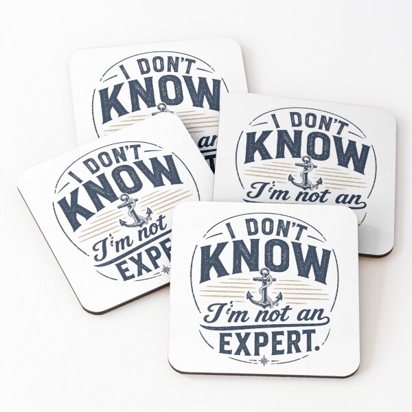 Item preview, I Don't Know Vintage Anchor Quote designed and sold by MWSailingClub.