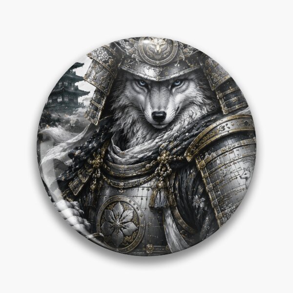 Item preview, Silver Fox Samurai Warrior Art designed and sold by Rogue Heart Collective™.