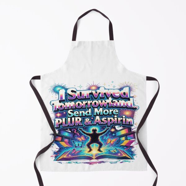 Item preview, I Survived Tomorrowland… Send More PLUR & Aspirin Funny EDM Festival T-Shirt | Rave Festival Graphic Tee | Belgium Music Festival Gift designed and sold by Sushikidsntod.