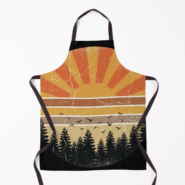 Item preview, Vintage Distressed Retro Sunset and Pine Forest designed and sold by pohapoha181.