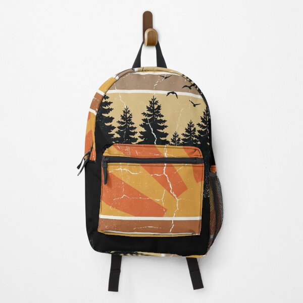 Item preview, Vintage Distressed Retro Sunset and Pine Forest designed and sold by pohapoha181.