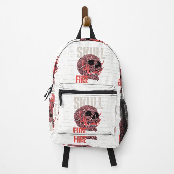 Item preview, Skull Fire – Vintage Gothic Flaming Skull Punk Rock Streetwear T-Shirt designed and sold by Besetoo.