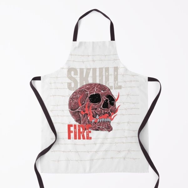 Item preview, Skull Fire – Vintage Gothic Flaming Skull Punk Rock Streetwear T-Shirt designed and sold by Besetoo.