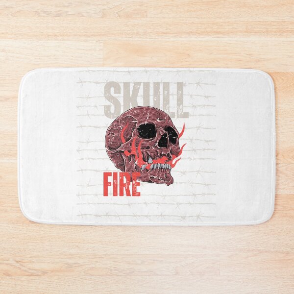 Item preview, Skull Fire – Vintage Gothic Flaming Skull Punk Rock Streetwear T-Shirt designed and sold by Besetoo.
