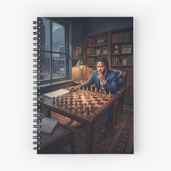 Item preview, Jalen Brunson NY Knicks MVP Playing Basketball Chess designed and sold by Home Decor Art.