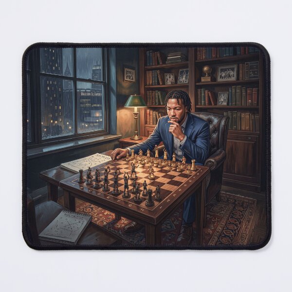 Artikelvorschau, Jalen Brunson NY Knicks MVP Playing Basketball Chess entworfen und verkauft von Home Decor Art.