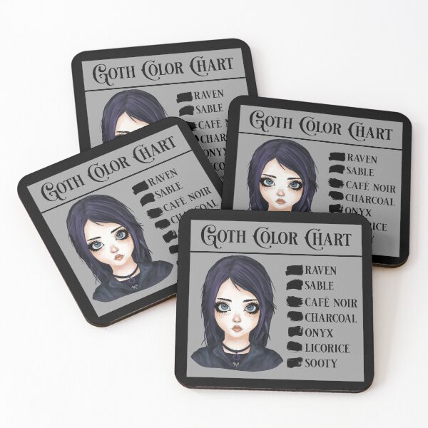 Item preview, Goth Color Chart designed and sold by HRSCreates.