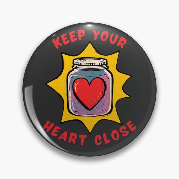 Item preview, Keep Your Heart Close – Cute Heart in a Jar Illustration designed and sold by TestudoDesign.