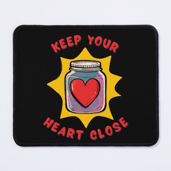 Item preview, Keep Your Heart Close – Cute Heart in a Jar Illustration designed and sold by TestudoDesign.