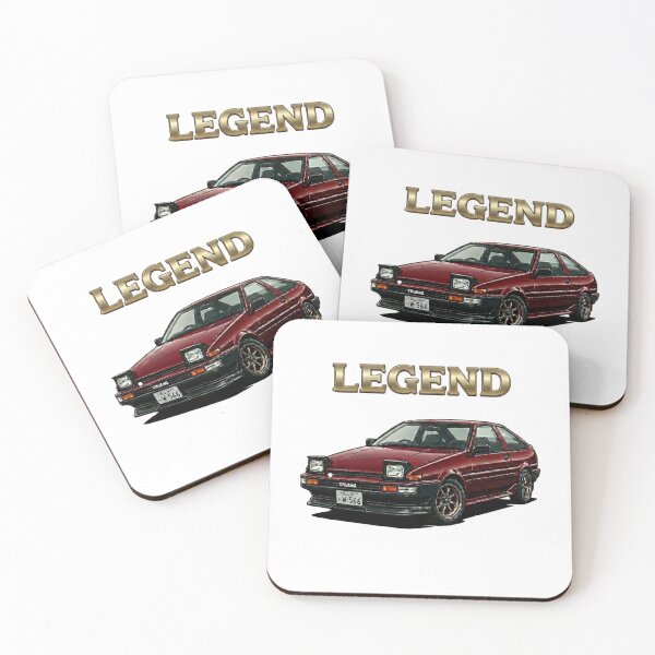 Artikelvorschau, AE86 Trueno Drift Car JDM Legend Illustration entworfen und verkauft von Northern Glow Art.