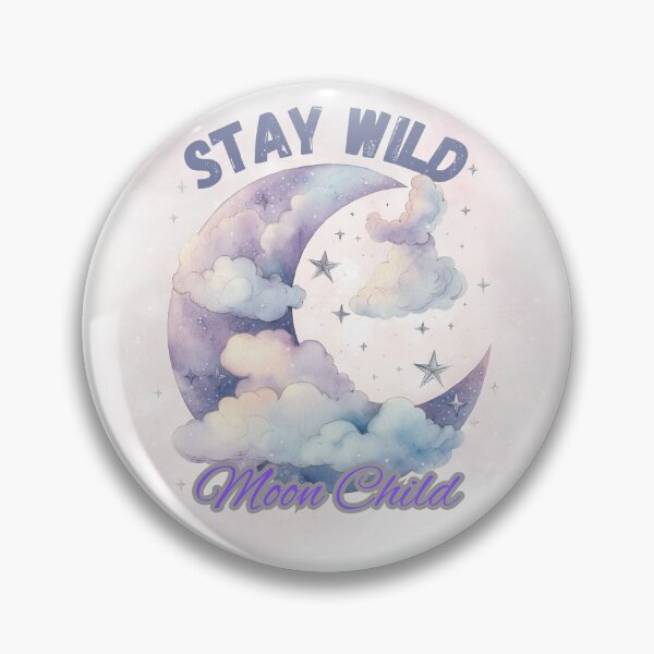 Item preview, Stay Wild Moon Child – Celestial Moon & Clouds Watercolor Aesthetic Dreamy Boho T-Shirt designed and sold by Besetoo.