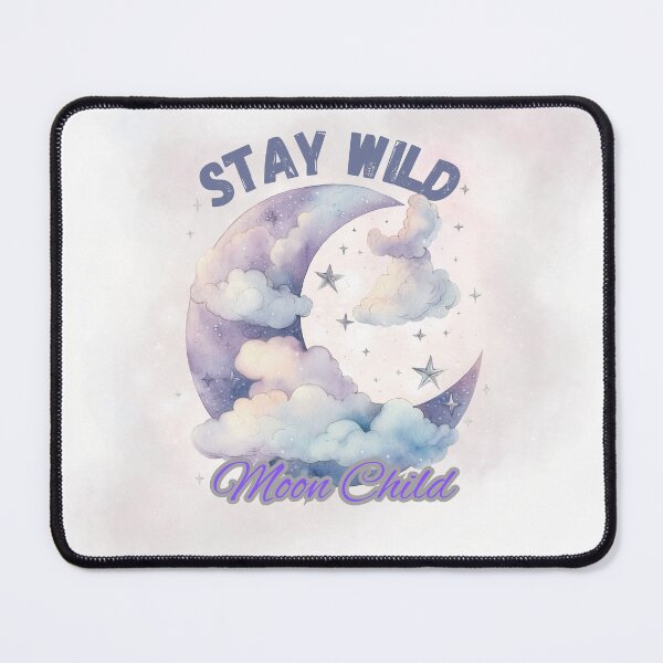 Item preview, Stay Wild Moon Child – Celestial Moon & Clouds Watercolor Aesthetic Dreamy Boho T-Shirt designed and sold by Besetoo.