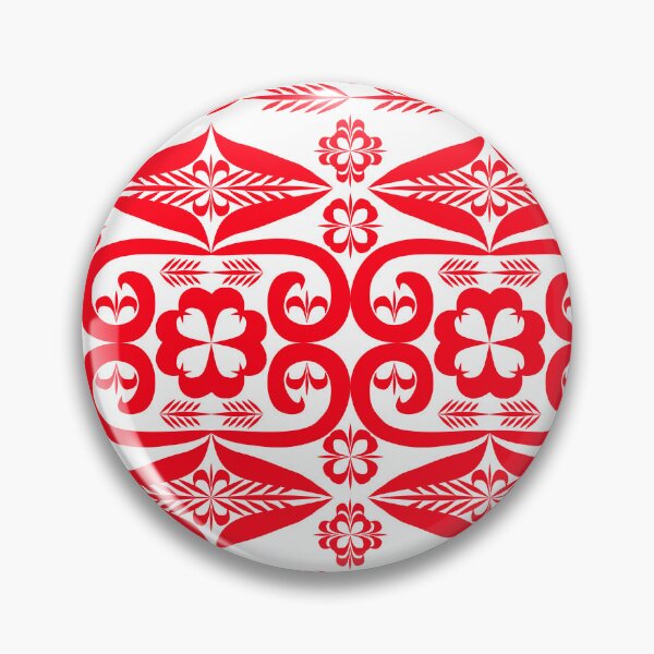 Item preview, Elegant Red Ornamental Seamless Border Pattern with Floral and Geometric Motifs designed and sold by Ei-Ei.