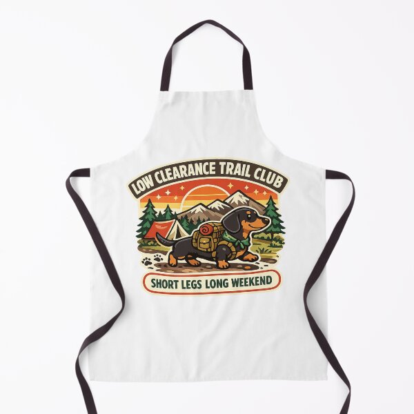 Item preview, Low Clearance Trail Club Dachshund Camping Hiking Shirt designed and sold by Concrete Coffee Studio.