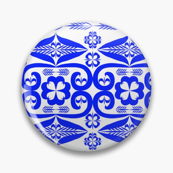 Item preview, Modern Blue Oriental Floral Geometric Seamless Pattern for Textile and Wallpaper designed and sold by Ei-Ei.