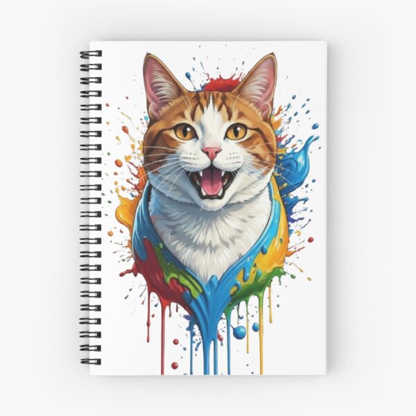 Item preview, Color Splash Cat – Vibrant Paint Drip Kitty Portrait designed and sold by PixelStyle Studio.