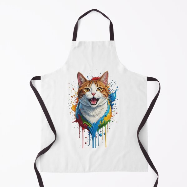 Item preview, Color Splash Cat – Vibrant Paint Drip Kitty Portrait designed and sold by PixelStyle Studio.