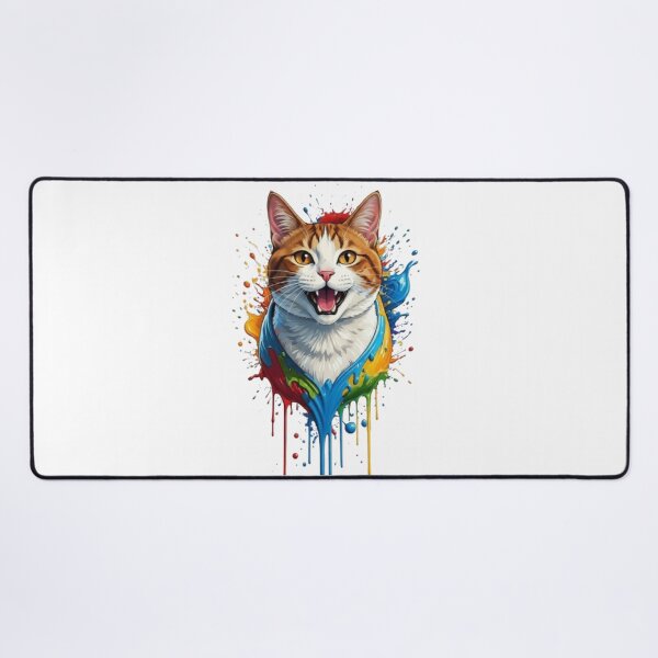 Item preview, Color Splash Cat – Vibrant Paint Drip Kitty Portrait designed and sold by PixelStyle Studio.