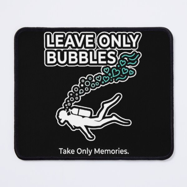 Item preview, Leave Only Bubbles Scuba Diving Design designed and sold by weeomano.
