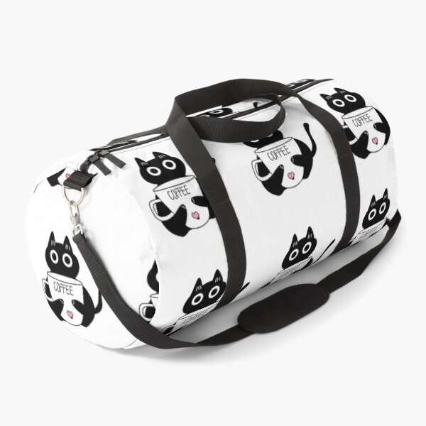 Item preview, Cute black cat - powered by coffee designed and sold by Min659.