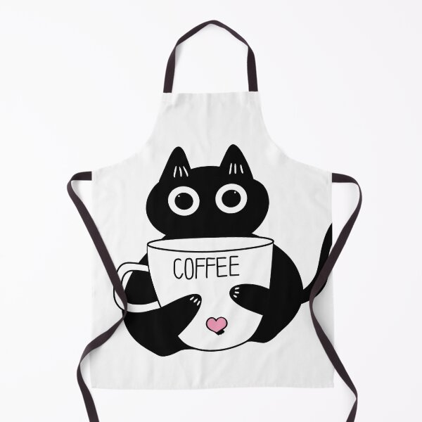 Item preview, Cute black cat - powered by coffee designed and sold by Min659.