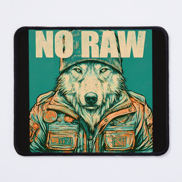 Item preview, NO RAW Alpha Wolf - Vintage Military Streetwear Art designed and sold by Structure-Blue.