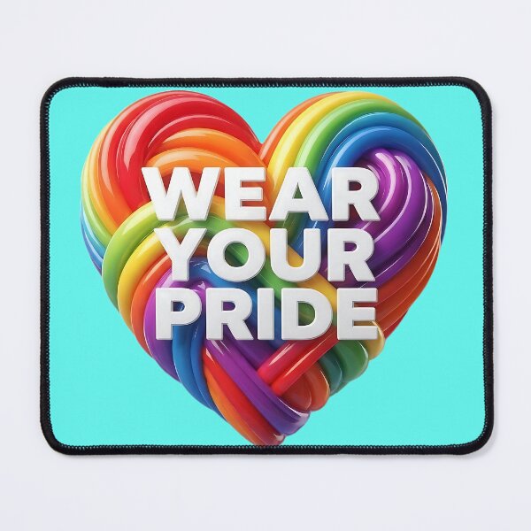 Item preview, rainbow heart - pride - wear your pride designed and sold by ToxicInkArt.