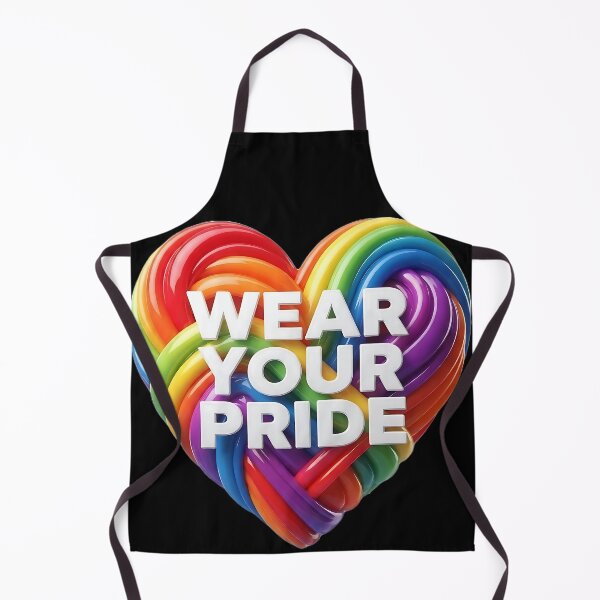 Item preview, rainbow heart - pride - wear your pride designed and sold by ToxicInkArt.