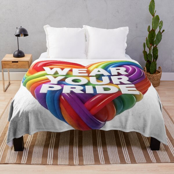 Item preview, rainbow heart - pride - wear your pride designed and sold by ToxicInkArt.