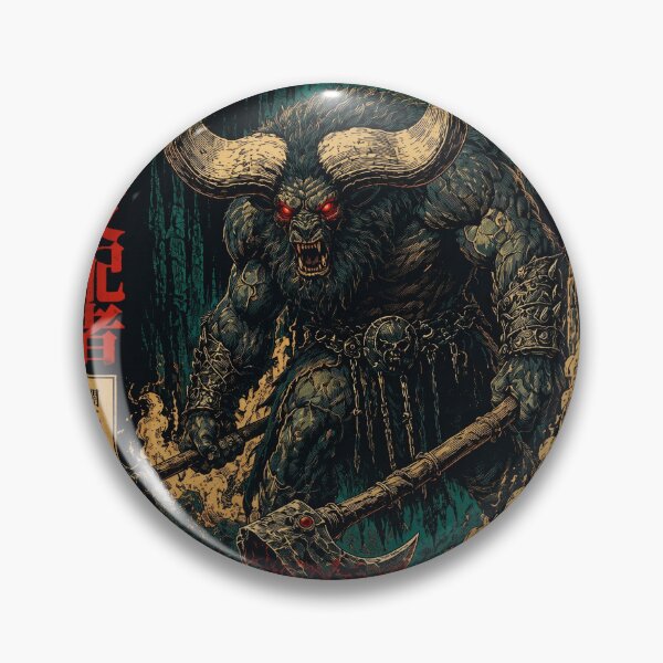 Item preview, Japanese Dark Fantasy Minotaur Underworld Beast designed and sold by Vermanartist.