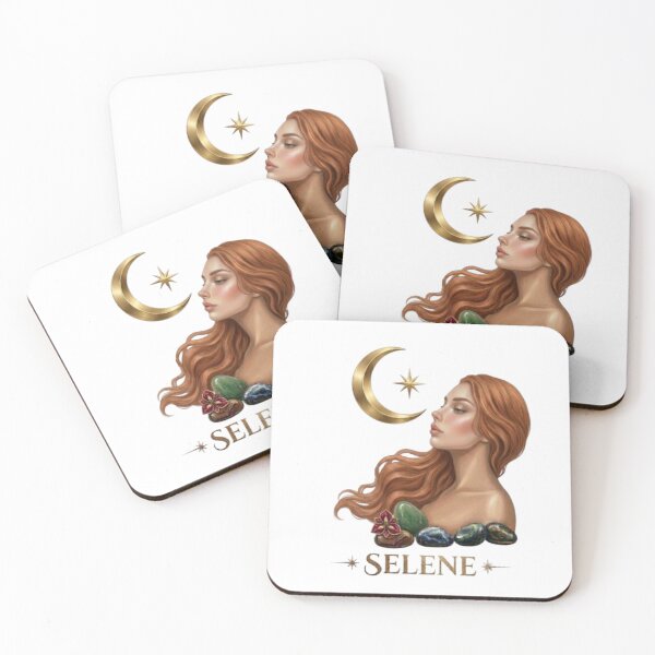 Item preview, Selene Greek Goddess of the Moon Fantasy Art designed and sold by Northern Glow Art.