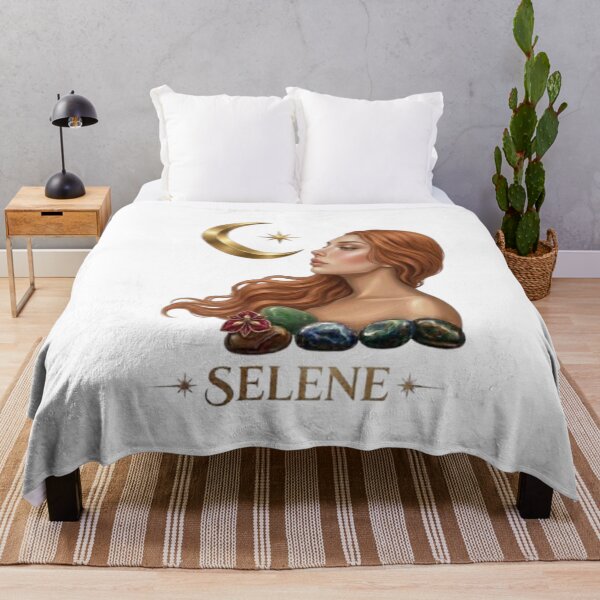 Item preview, Selene Greek Goddess of the Moon Fantasy Art designed and sold by Northern Glow Art.